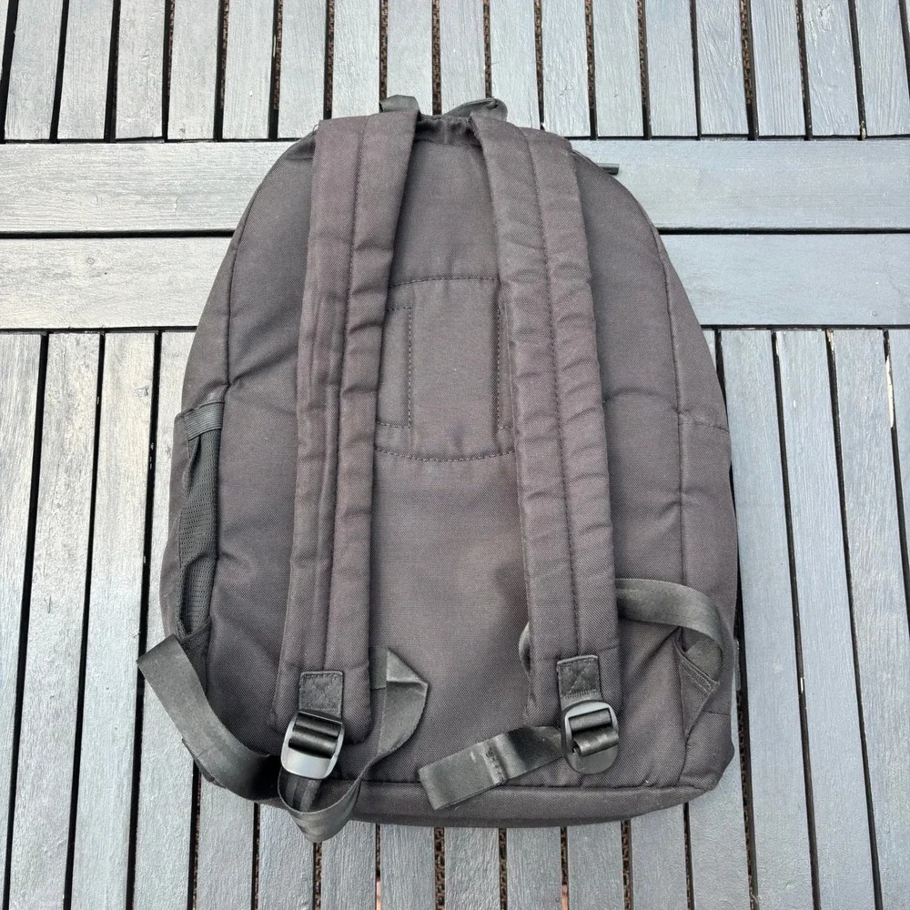 Champion Backpack Unisex OS Black Grey Good Condition Mesh Logo Detail